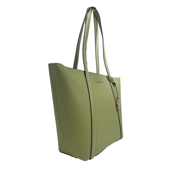NEW Michael Kors Pratt Bag Large Light Sage Shoulder Zip Tote Handbag Purse NWT - Picture 6 of 6